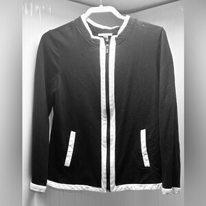 Appleseed's Black and White Womens’ Blazer